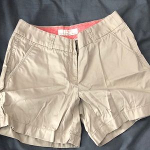 5” inseam khaki shorts